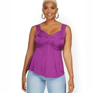 NWT NY&C Purple Goddess Tank Top XXL